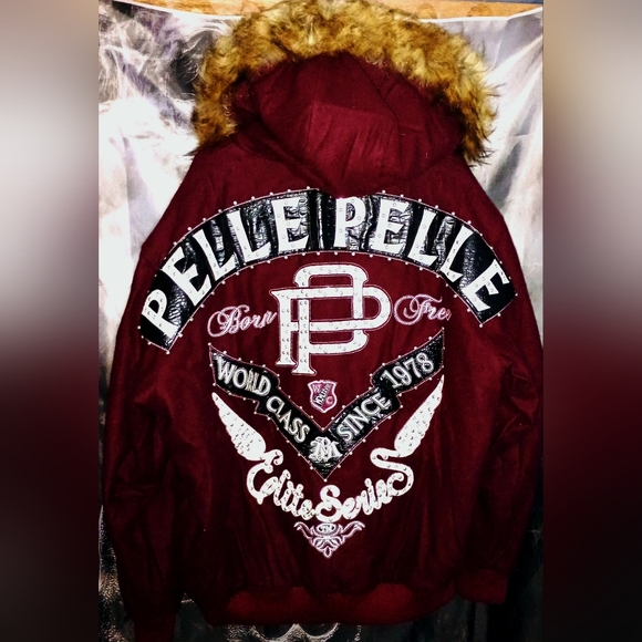 Rare Pelle Pelle Bomber With Genuine Coyote Fur Hood. Only A Few Made 3X - Picture 1 of 10